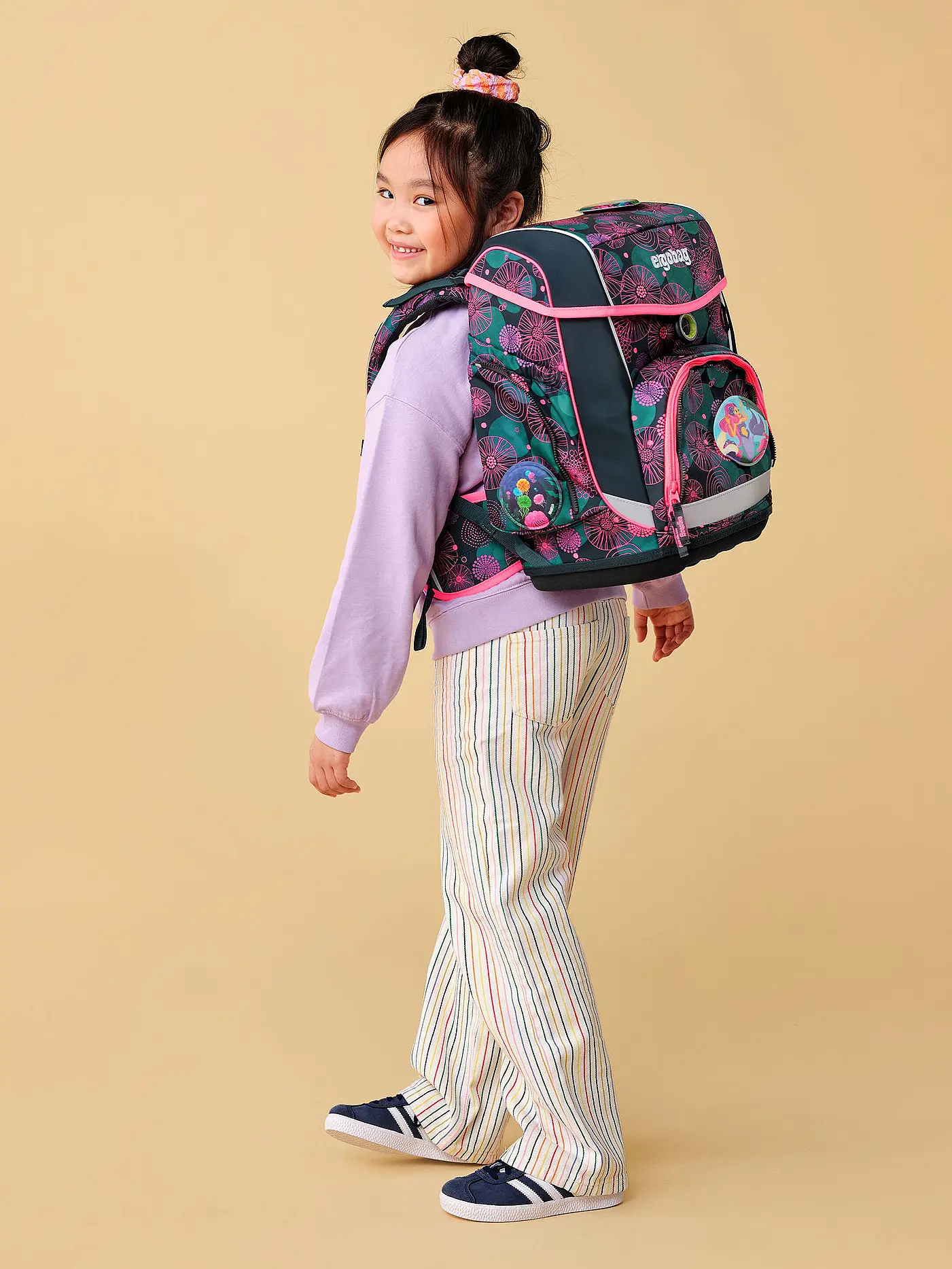 ERGOBAG | Schulrucksack-Set 5tlg. Cubo KorallenBär | 